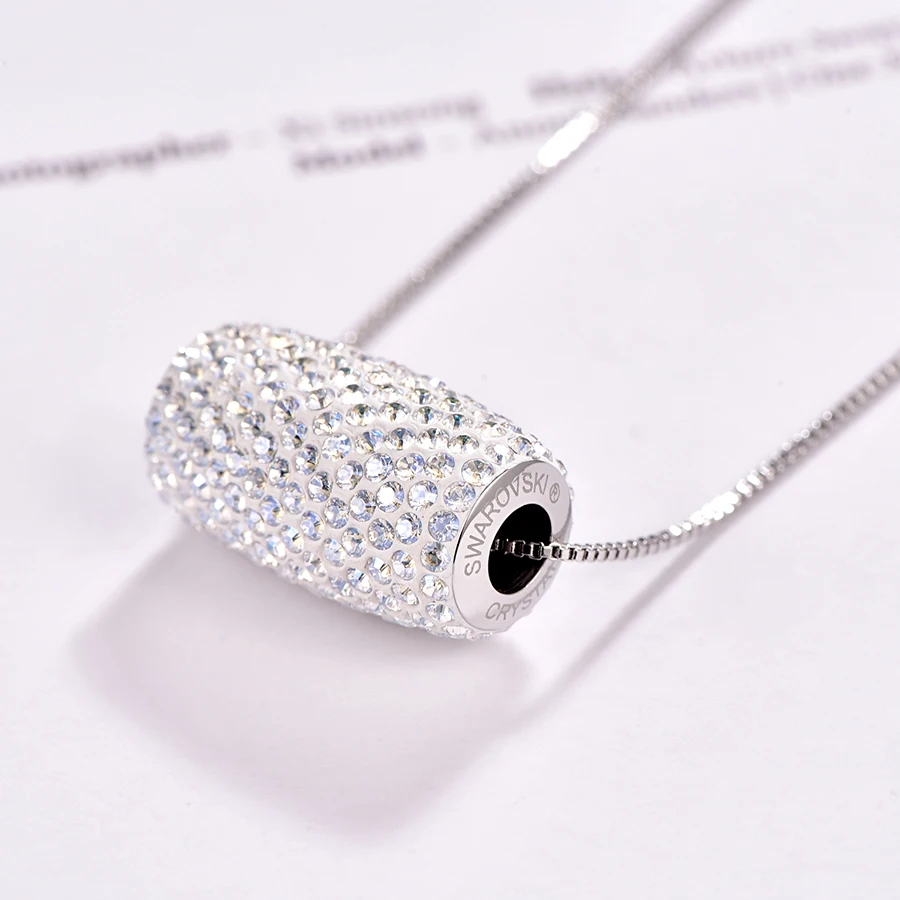 Malanda кристаллы от Swarovski модное ожерелье s Хрустальная колонна бусины кулон ожерелье для женщин Свадебные украшения девушка подарок для мамы