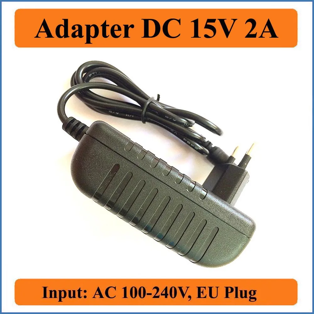 15V 2A штепсельная вилка европейского стандарта AC DC адаптер Высокое качество 1