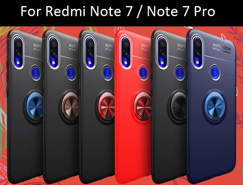 Магнитный чехол для автомобиля для Xiao mi 9 mi 8 SE mi A2 Lite Red mi Note 7 6 5 Pro 7A держатель кронштейн мягкое кольцо из ТПУ держатель для пальца