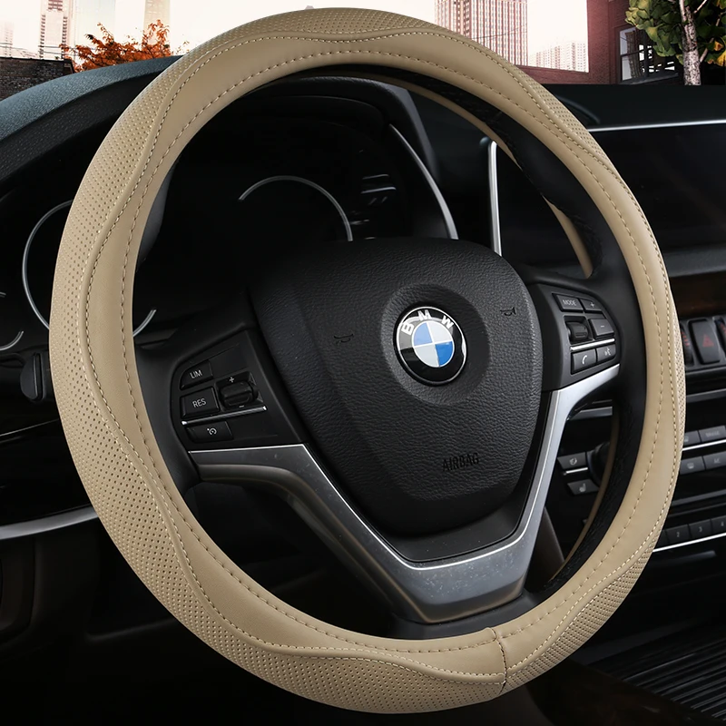 Sport Style Microfiber Leather Auto Car Steering Wheel Cover Universal 15 Inch | Автомобили и мотоциклы