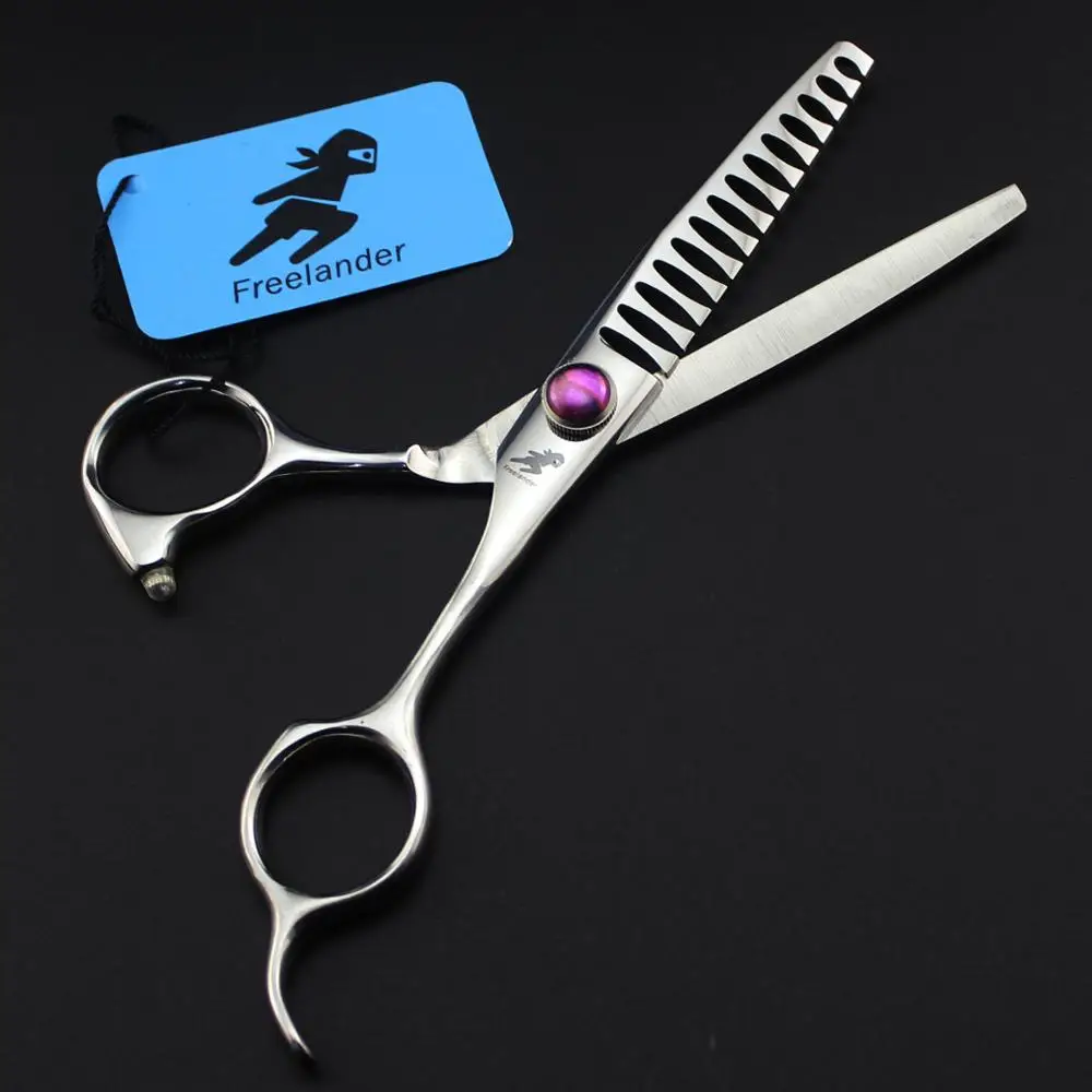 6&quot 17.5cm 440C Barber Makas Cutting Shears 14 teeth Fish bone Thinning Scissors Hairdressing Supplies Professional Hair | Красота и