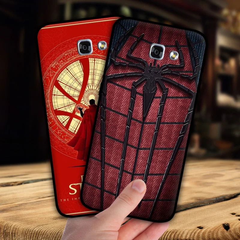 Mosirui для Samsung Galaxy A7 2017 a720f чехол Marvel hero Дэдпул Человек-паук Черная пантера Халк