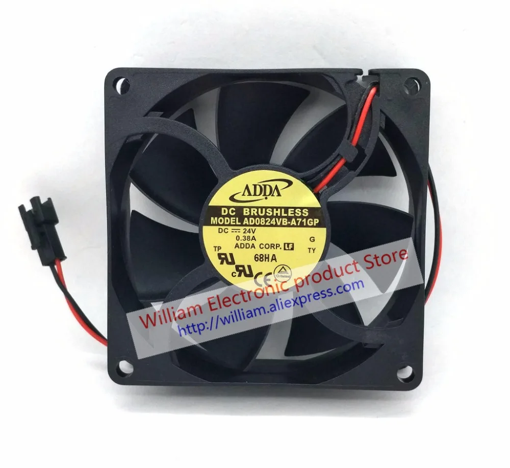 

New Original ADDA AD0824VB-A71GP DC24V 0.38A 80*80*25MM 8cm high speed Inverter cooling fan