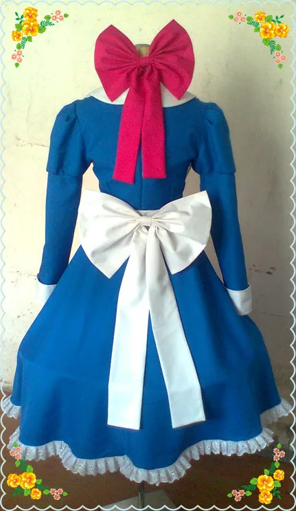 Сумасшедший отец Ая Drevis платье Косплэй костюм Голубое Платье с аксессуарами для