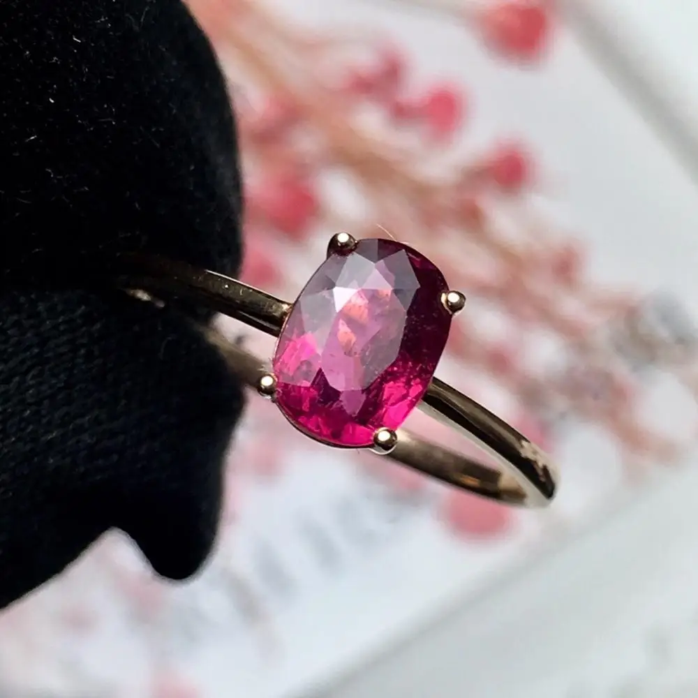 Ювелирные изделия Настоящее 18K розовое золото AU750 100% натуральный розовый
