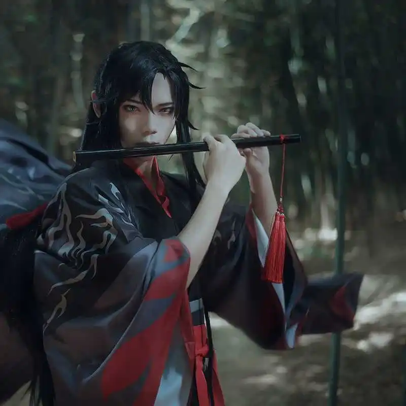 COSHER китайский ханьфу Волшебные предки Вэй wuxian костюмы для косплея стиль Yiling COS