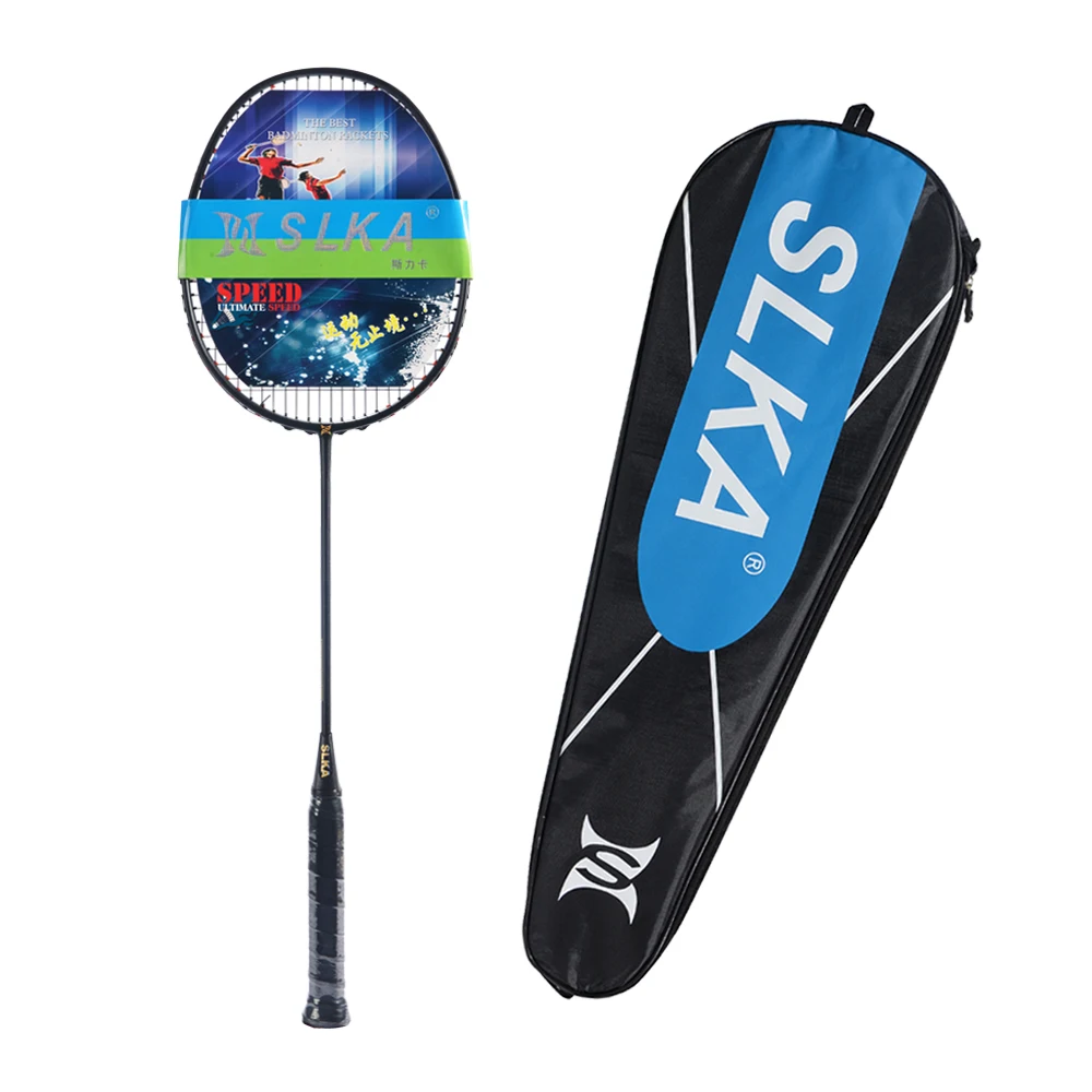 Spuer Light 6U 72g Strung Badminton Racket Professional Carbon Racquet 22-30 LBS free Grips and Wristband |