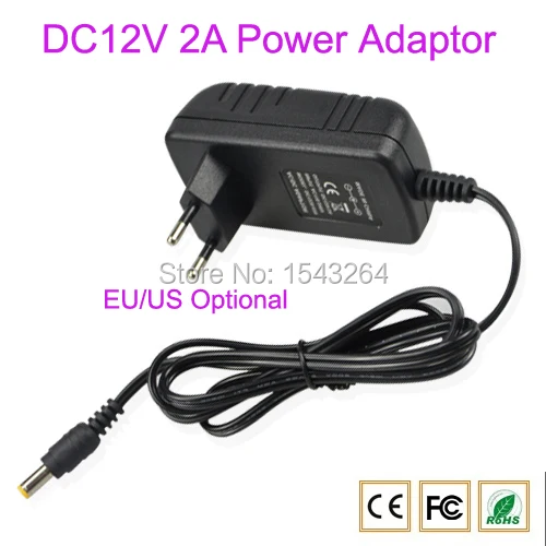 AC 100-240 В DC 12 2A ЕС/США Plug AC/DC Адаптеры питания зарядное устройство для CCTV Камера (2.1