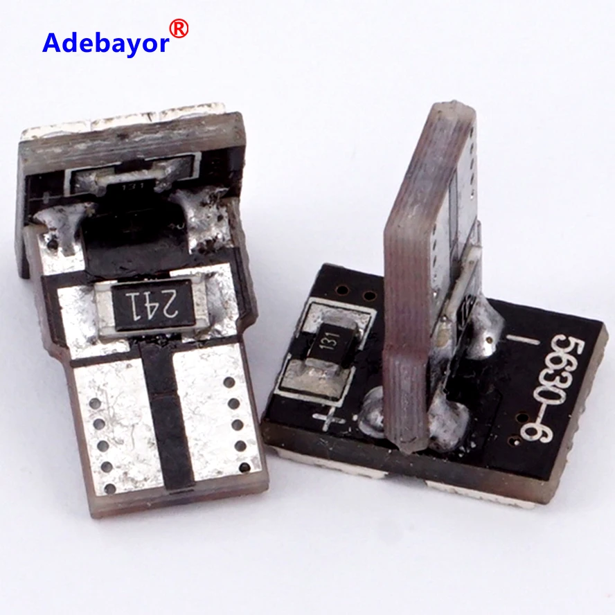 100 X T10 w5w печатная плата без ошибок 168 194 5630 5730 6smd светодиодный SMD Светодиодная