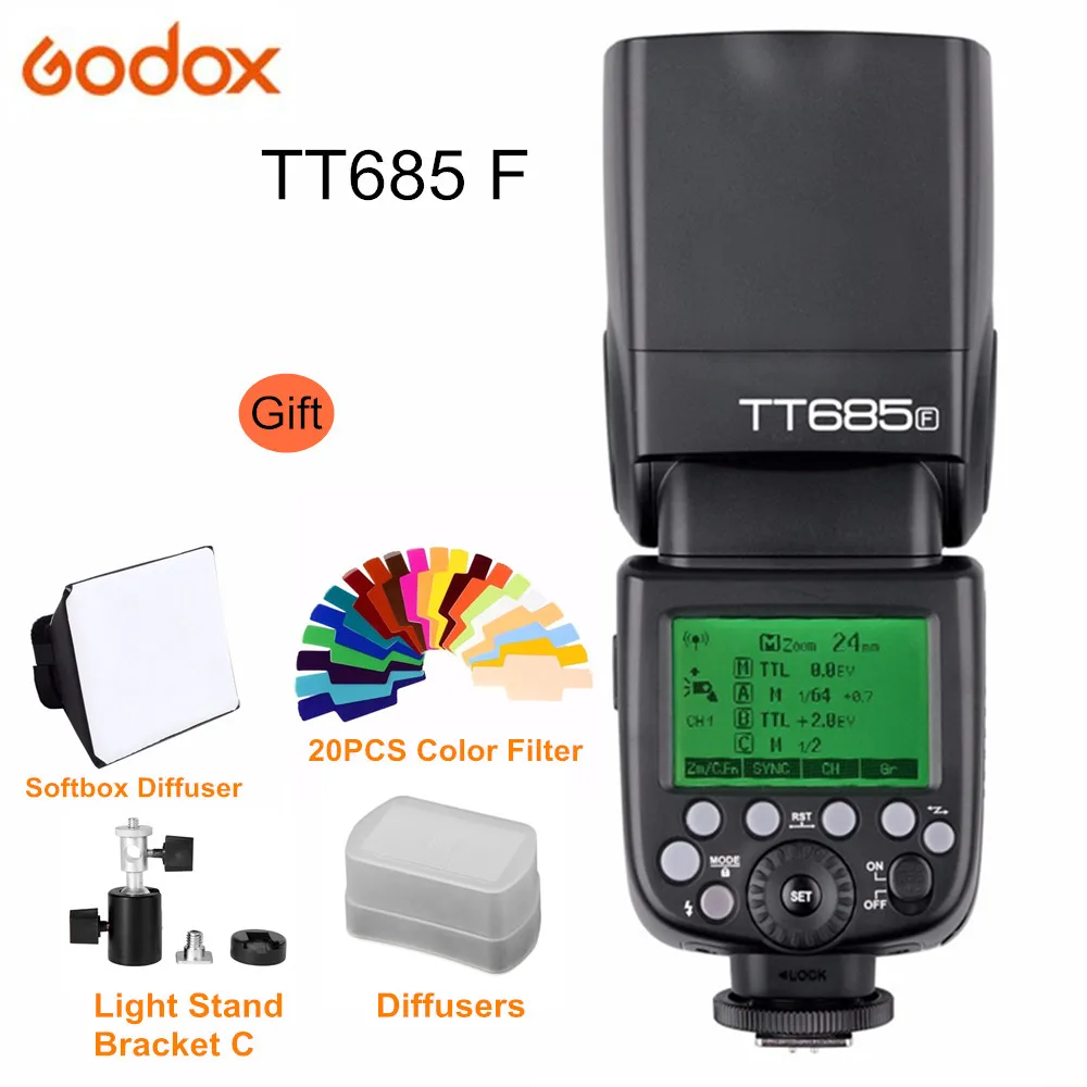 Вспысветильник Godox TT685F HSS 1/8000s TTL для Fujifilm|Фотовспышки| |