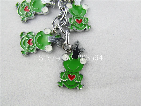 SDV2368(1 шт., эмаль, лягушка, мультфильм, брелок для мужчин и женщин, автомобиль, пара ключей, брелок для ключей, подарок на Рождество
