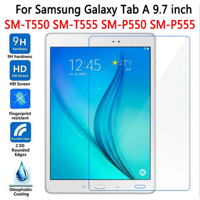 Закаленное стекло для Samsung Galaxy Tab A 9 7 T550 T551 T555 защитная пленка планшета диагональю