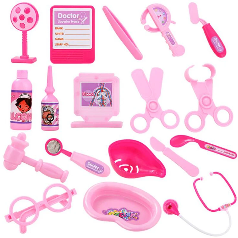 18 шт. классический подарок набор игрушек для игры в доктора Doctora Juguetes детей