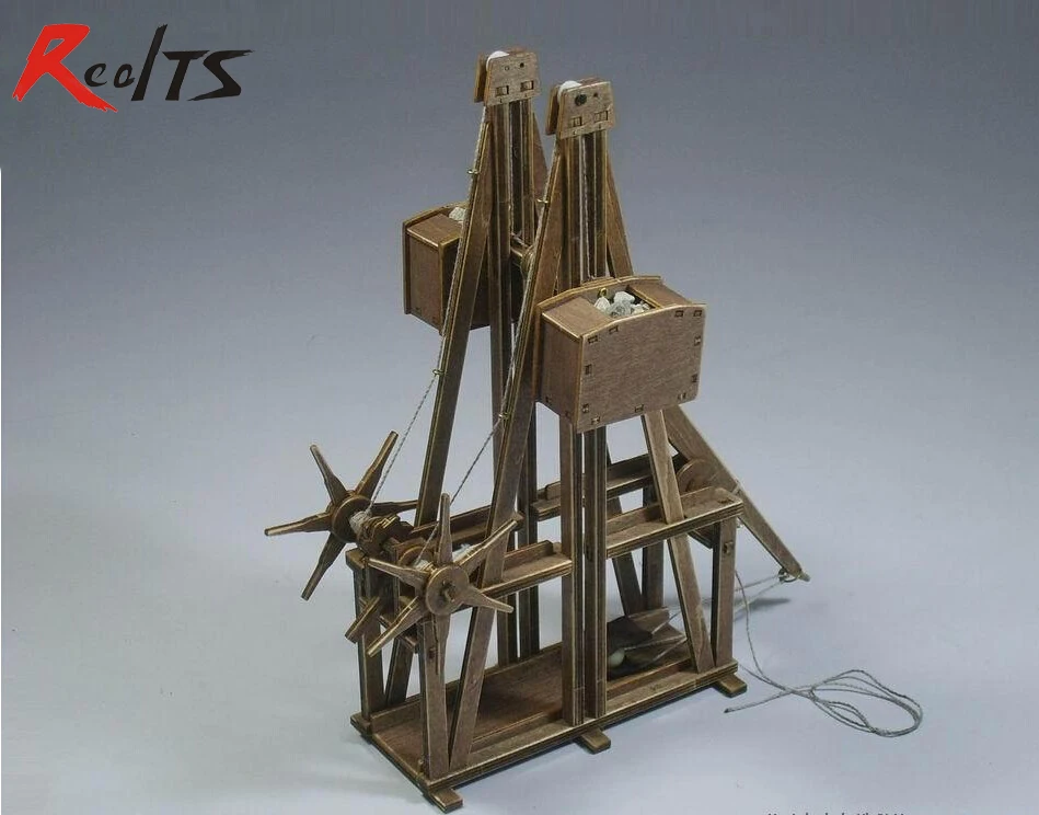 

RealTS The ancient chariots model kits mangonel Trebuchet Wooden Model