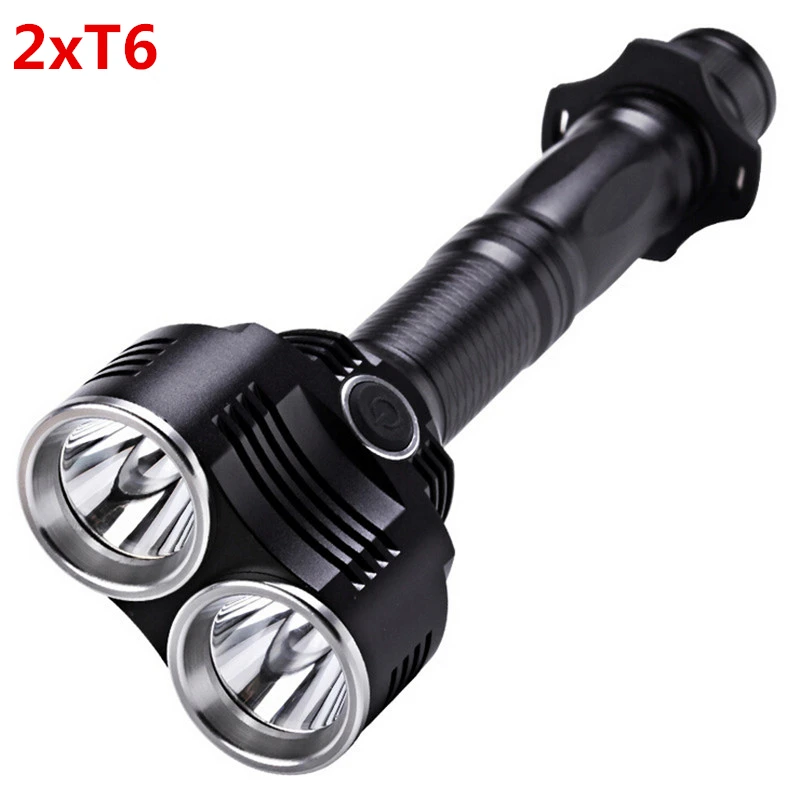 Светодиодный фонарик XM L 2x T6 6000 люмен 4 режима|t6 led torch|t6 lighttorch promotions |