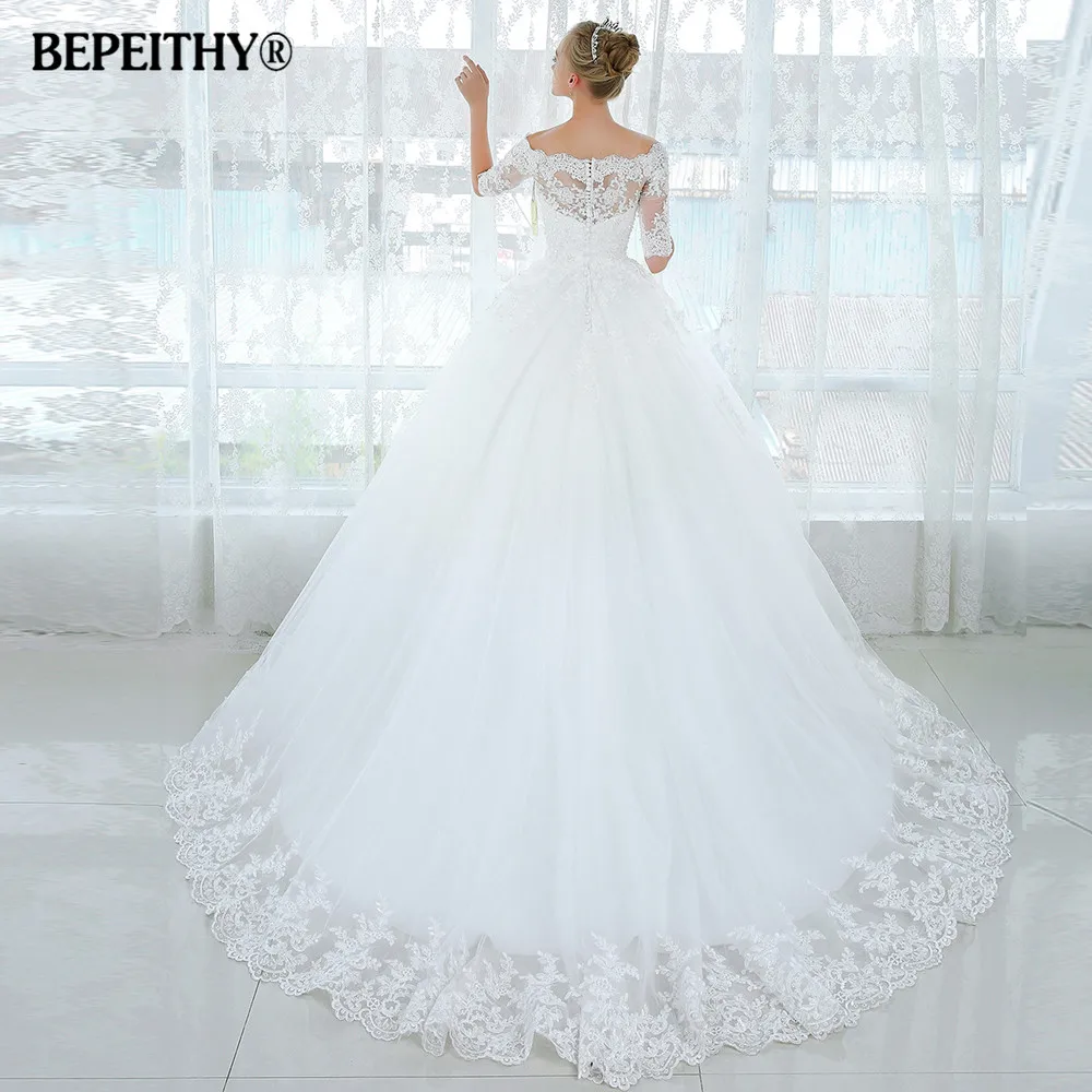 Vestidos De Novia, бальное платье с короткими рукавами, свадебное платье, Casamento, кружевное винтажное платье размера плюс, Новые свадебные платья принцессы