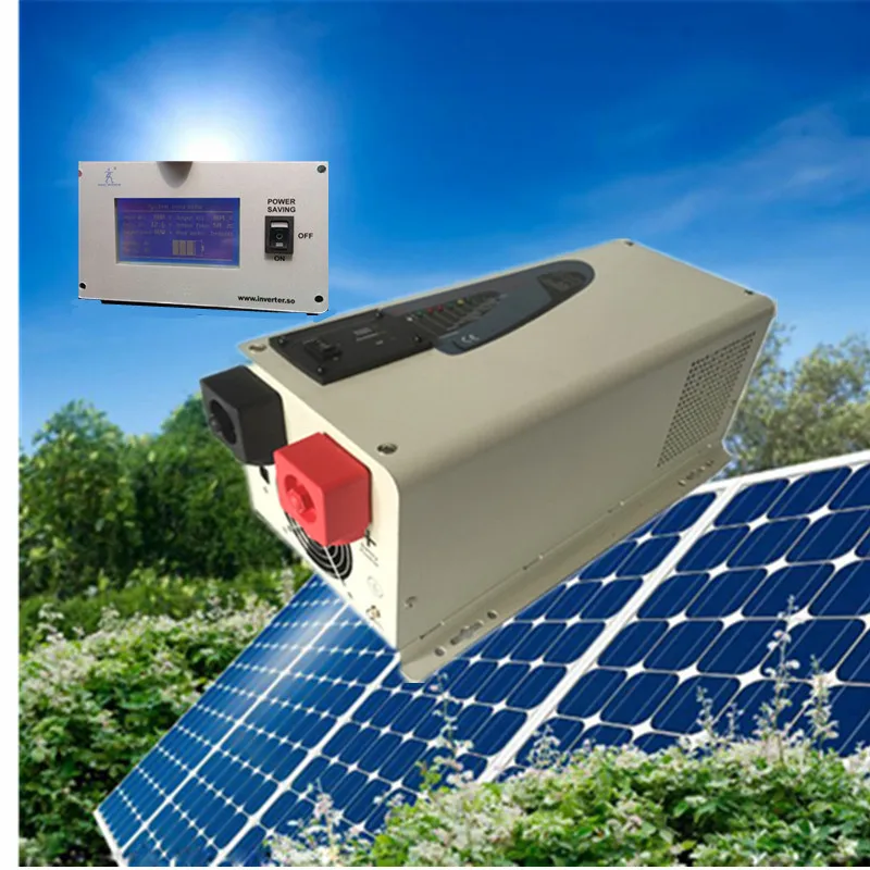 

free shipping, LCD display low frequency 12v --220v 3000w solar pure sine wave inverter for ice cream machine,air conditioner
