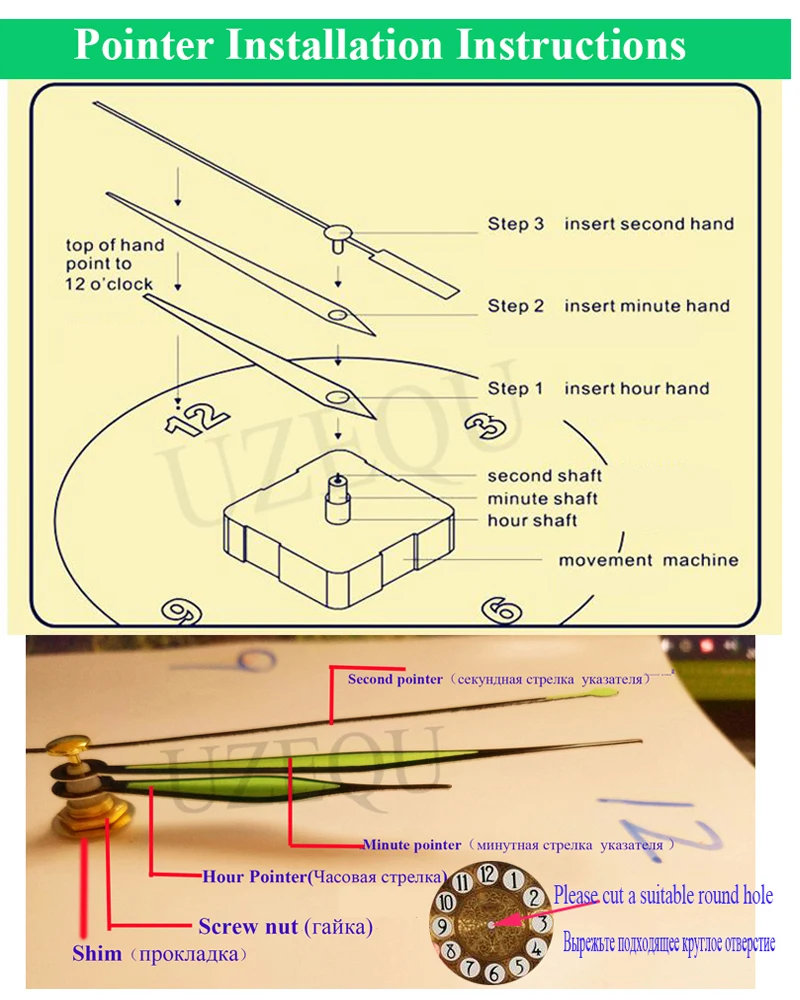 UzeQu 5D DIY Алмазная картина водопад цветок крестиком настенные часы Алмазная вышивка полная Алмазная мозаика, Стразы Декор