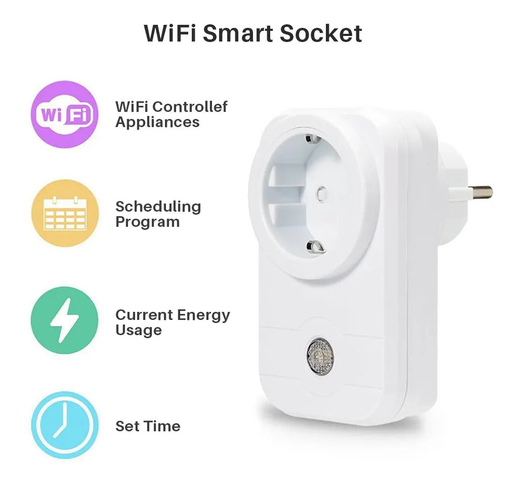 Wi-Fi умная розетка с разъемом для ЕС/Австралии/Великобритании/США управление через iOS Android смартфон Поддержка Alexa Google Home Mini IFTTT