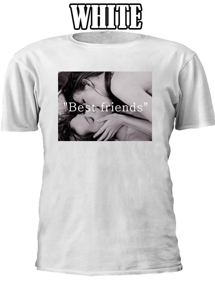 Женская футболка с надписью Best Friend и Kissing Love Прямая поставка|Футболки| |