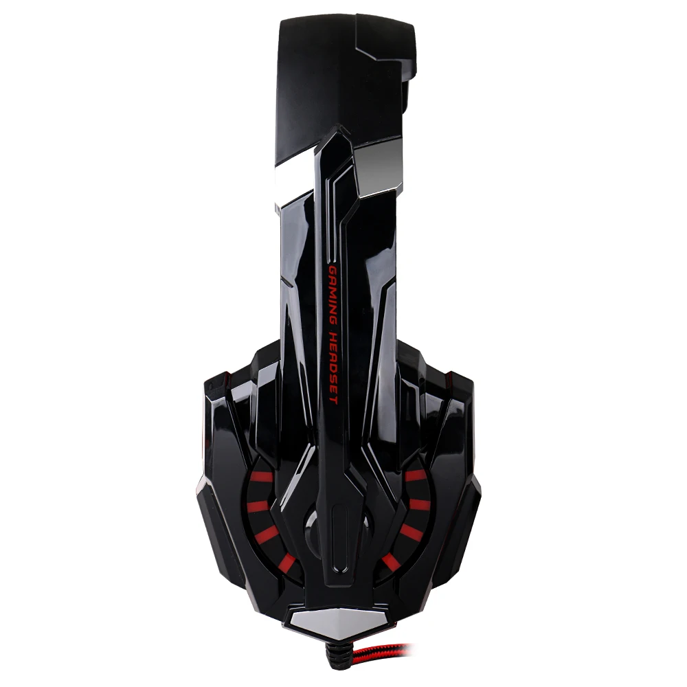 Наушники для игр EACH G9000 Pro с микрофоном, светодиодной подсветкой, 7.1 объемным звуком и удобной головной повязкой для ПК игроков.