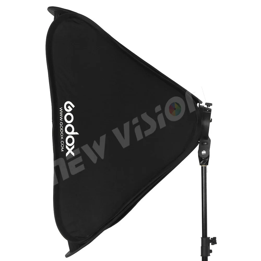 Регулируемый софтбокс для вспышки Godox 80 см* 80 см 31x31 дюйма+ кронштейн типа S Bowens для студийной съемки