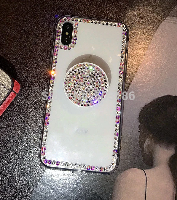 For OPPO A91 A83 Reno 2 A Ace Realme 3 X2 Pro C2 A1K A5 A9 2020 Rhinestone Case Holder Diamond Cover | Мобильные телефоны и