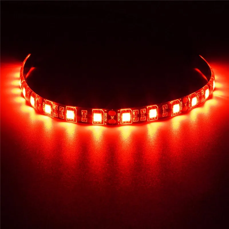 30 см 4 Pin 5050 SMD 18 светодиодный светильник Неон аденсивная полоса водонепроницаемый и пылезащитный чехол для компьютера Гибкая полосная лампа DC12V