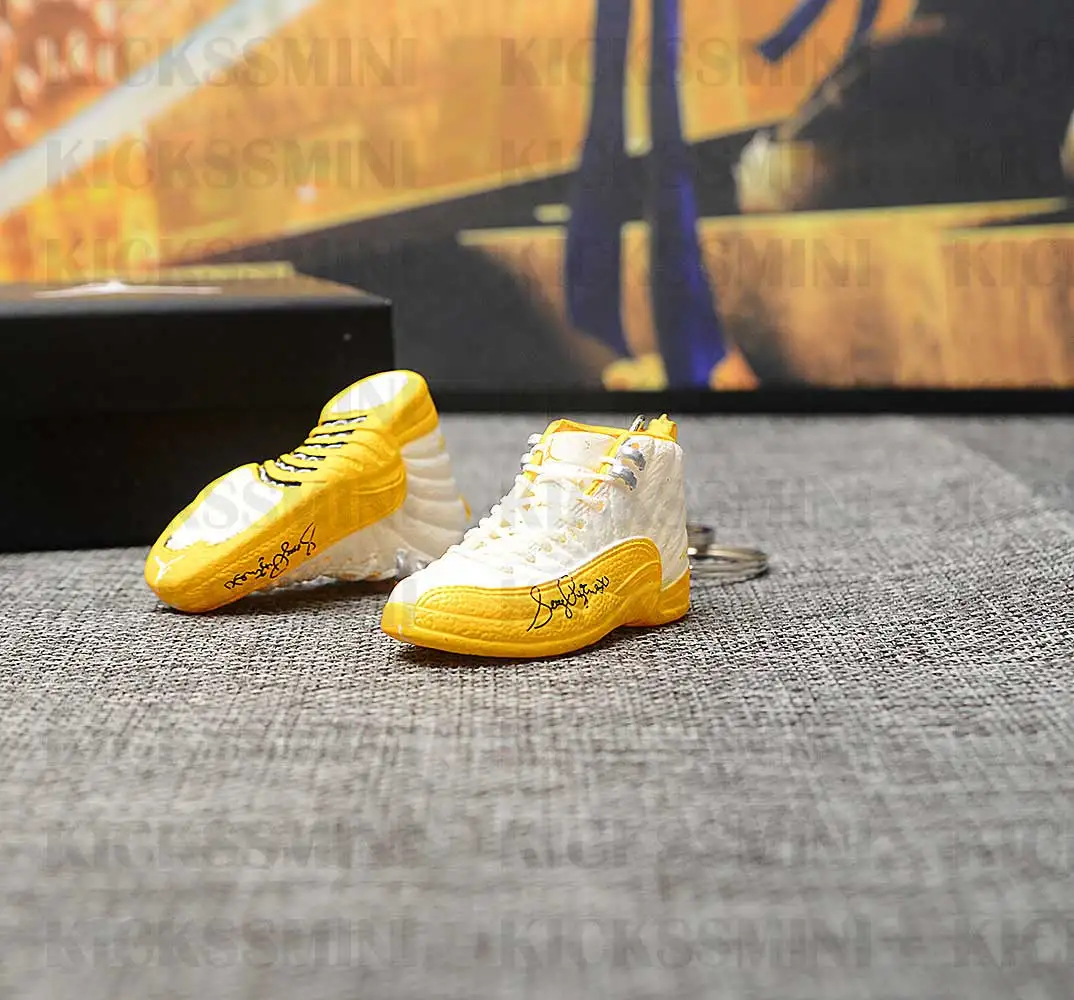 Дропшиппинг Air Jordan 1" серая подписи e" брелок с кроссовком 1/6 масштаб 3D Мини кроссовок JORDAN Брелок В Форме куклы аксессуар