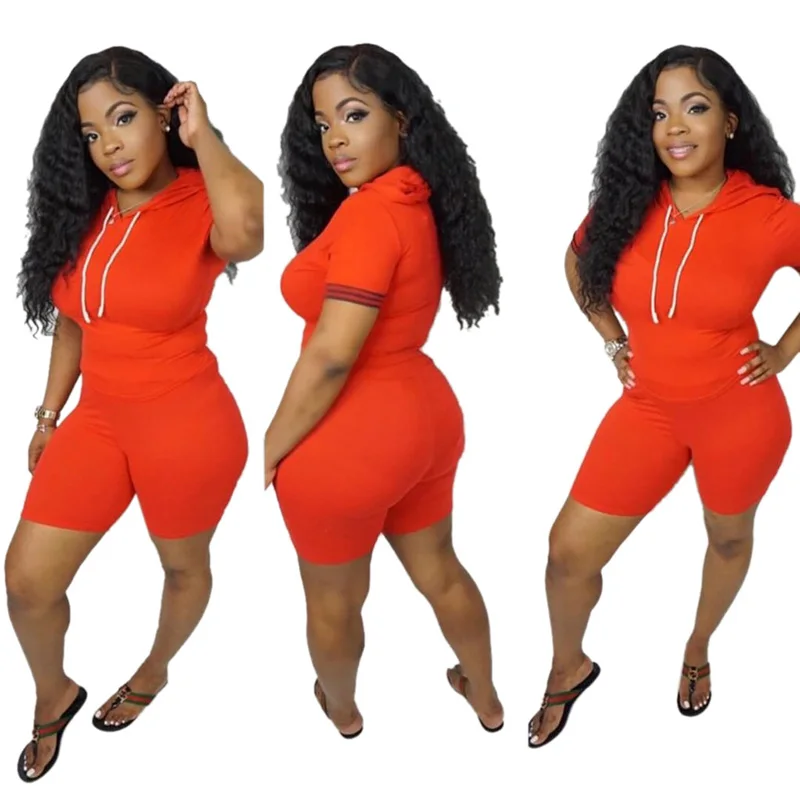 Женский спортивный костюм с коротким рукавом комплект из двух предметов