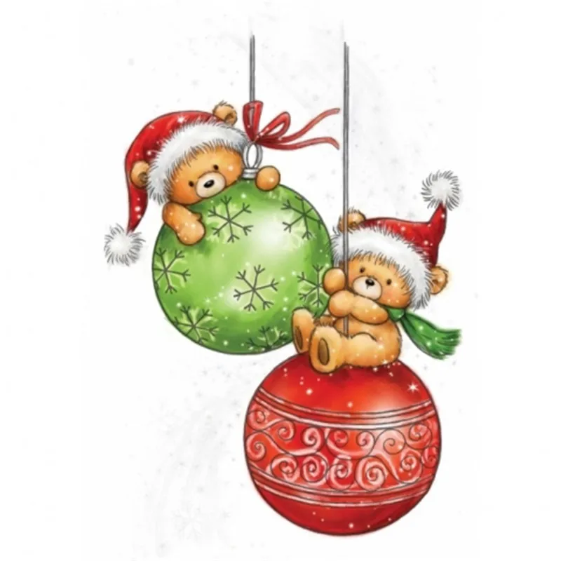 Рождественские прозрачные силиконовые штампы для скрапбукинга сделай