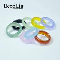 10pcs ecoolin jewelry multicolor carnelian agatee women girls rings lots mixed colors bulk packs lr4020