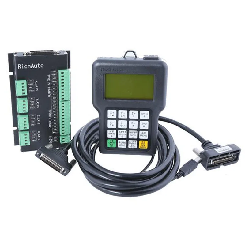Free Shipping RichAuto DSP A11 CNC controller in English 3 axis Controller remote For Router TECNR | Инструменты