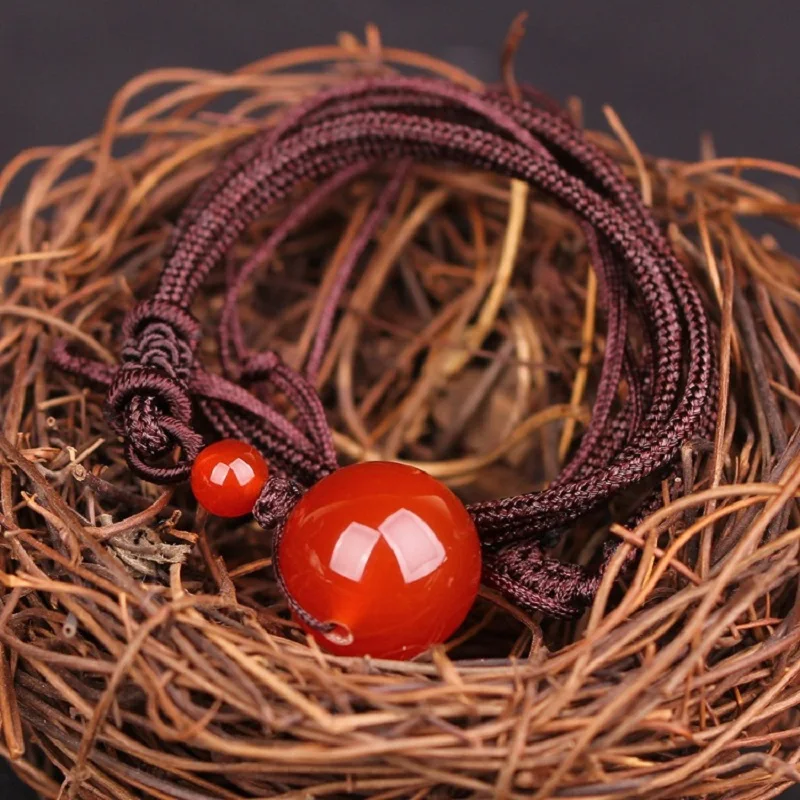 20 мм ожерелье с подвеской из натурального камня Красные кварцевые Хрустальные