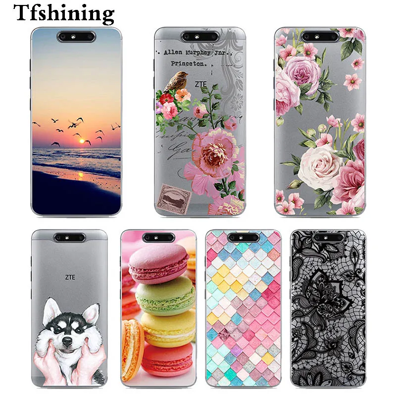 Tfshining Phone Cases for ZTE Blade V8 5.2&quot Soft Silicone Back Cover Case For bags Fundas Capa | Мобильные телефоны и