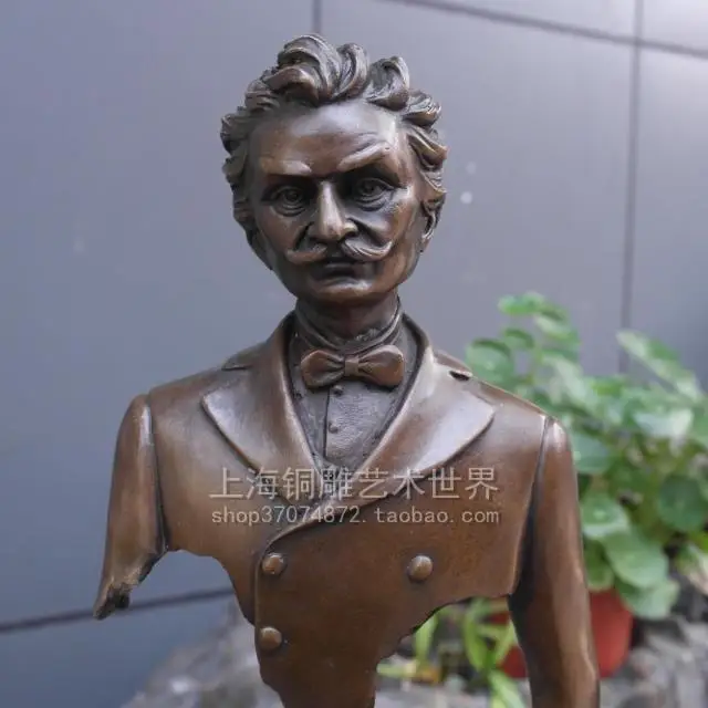 Абстрактная скульптура музыкальная Стросс скрипка европейская Медная