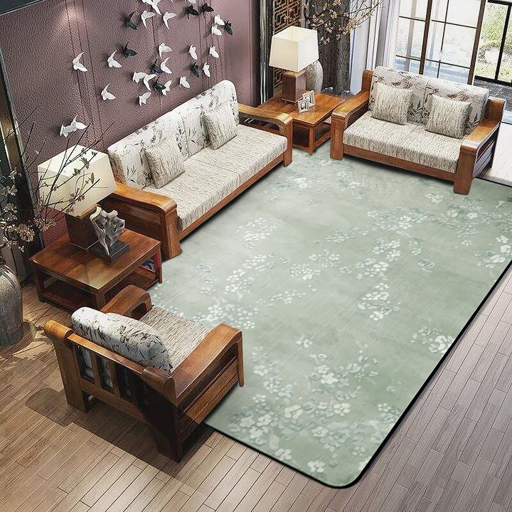 3D ковер с цветами сливы для гостиной коврики принтом журавлей Нескользящие