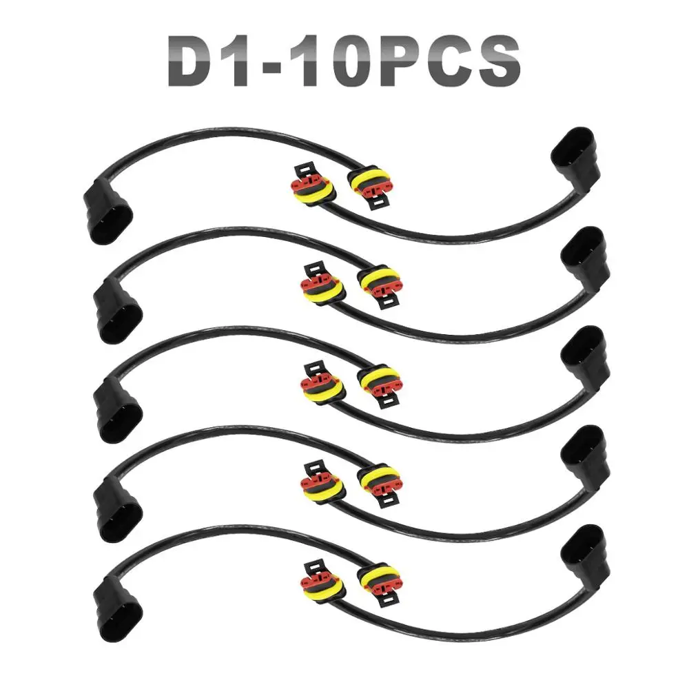 JGAUT 10 шт. автомобильный провод D1S D1R D4S D4R D3S D3R для O sram Panasonic Hela Mitsubishi противотуманные