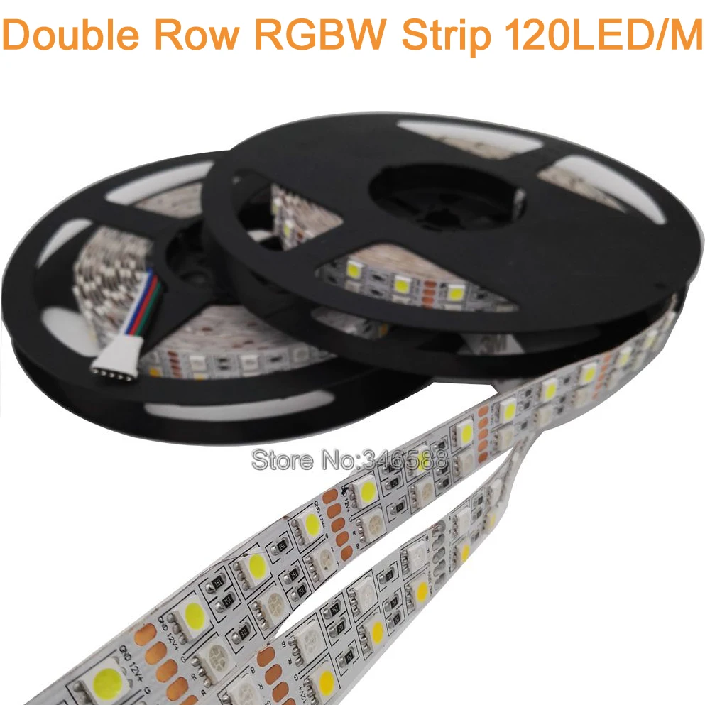 Двухрядная СВЕТОДИОДНАЯ лента SMD 600 RGBW IP20 IP67 5 м 120 светодиодный одов/м 12 В 24