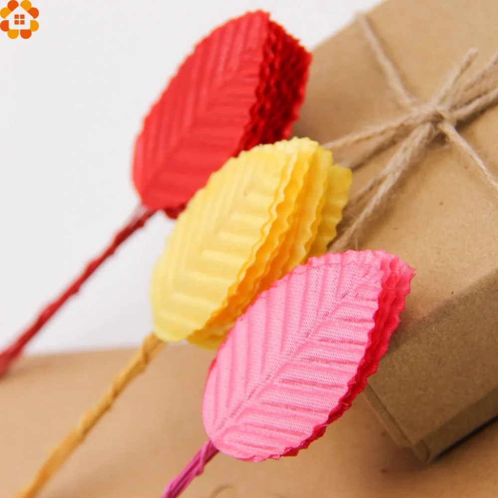 Новинка 20 шт. искусственные цветочные листья для скрапбукинга высокие Шелковый