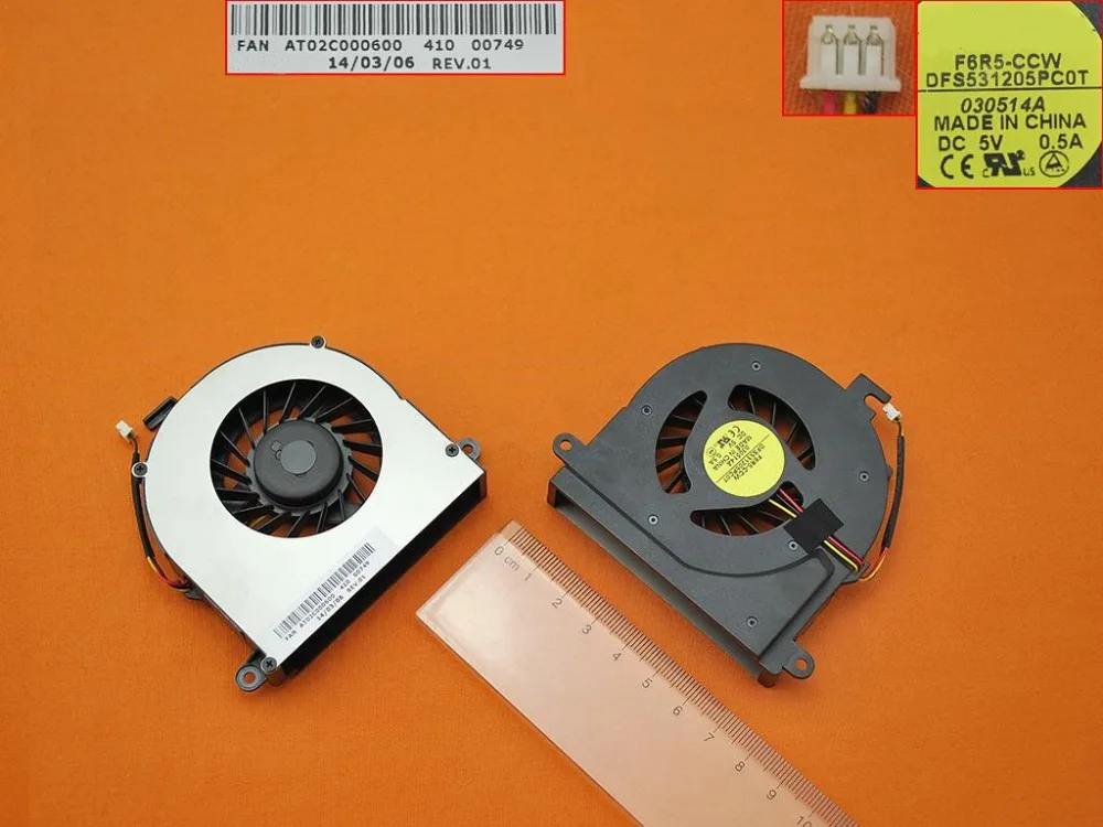 

New Laptop Cooling Fan for LENOVO C460 C461 C462 C465 C466 C467 PN: DFS531205PCOT CPU Cooler Radiator