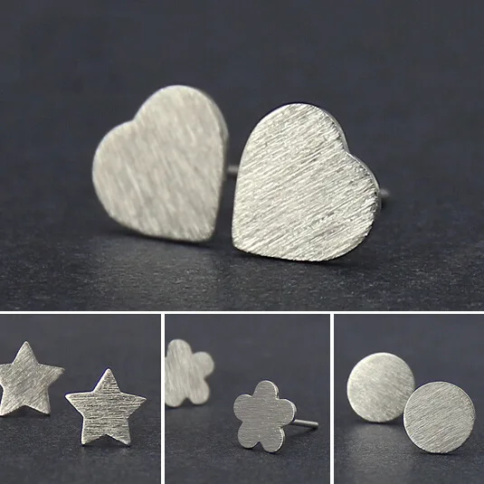 Женские серьги гвоздики из серебра 925 пробы|geometric stud earrings|fashion earringsstud earrings |