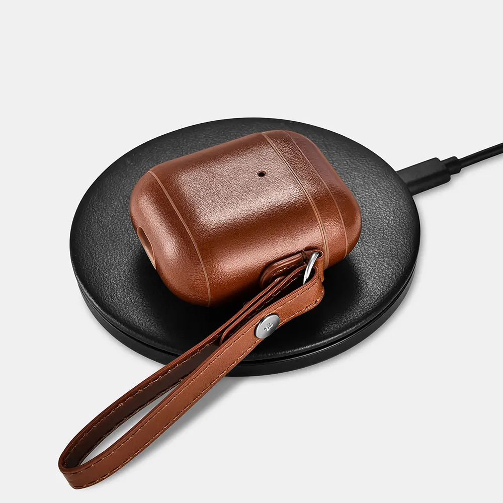 Icarer для Apple AirPods винтажный защитный чехол из натуральной кожи iPhone аксессуары