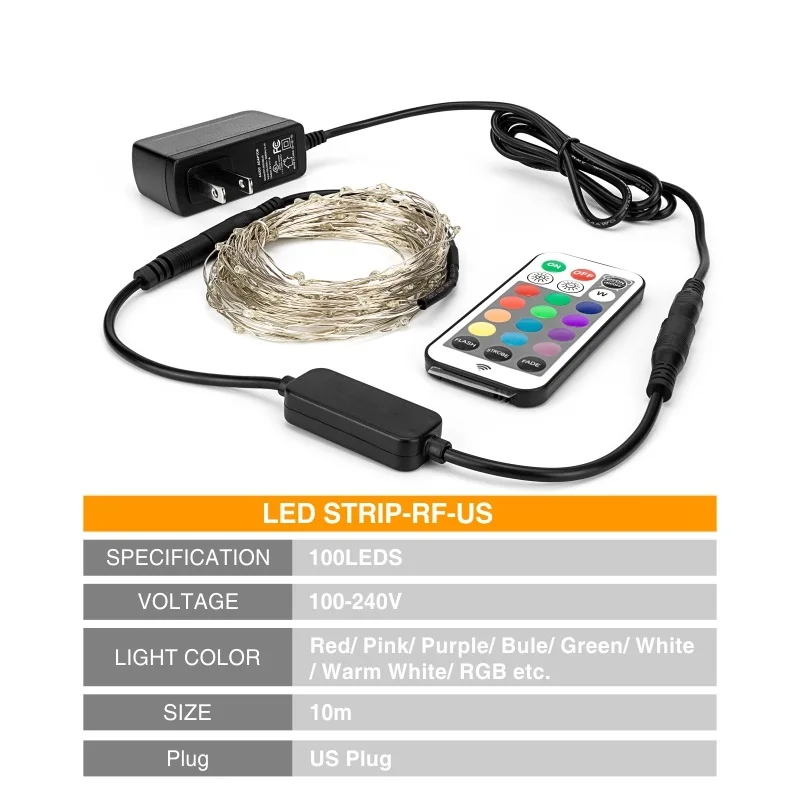 Светодиодные ленты освещения 220 В штепсельная вилка стандарта США мульти Цвет