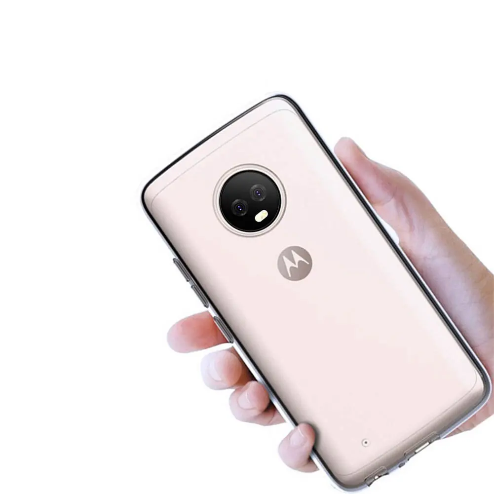 Чехол TELEYAGO для Motorola Moto G6/ G6 Plus тонкий прозрачный мягкий силиконовый чехол из ТПУ