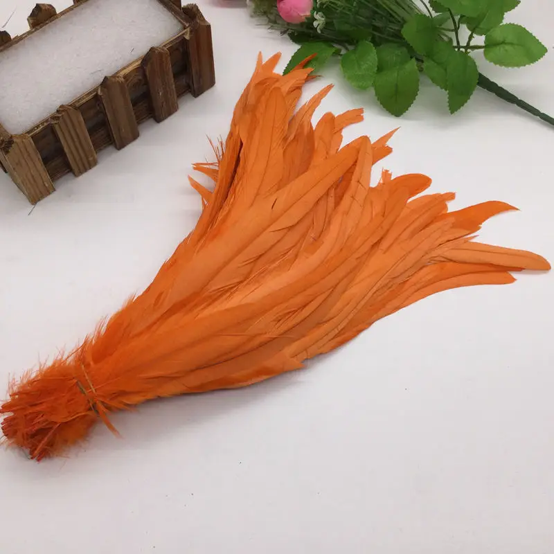Бесплатная доставка 100 цветных перьев большого петуха используются для