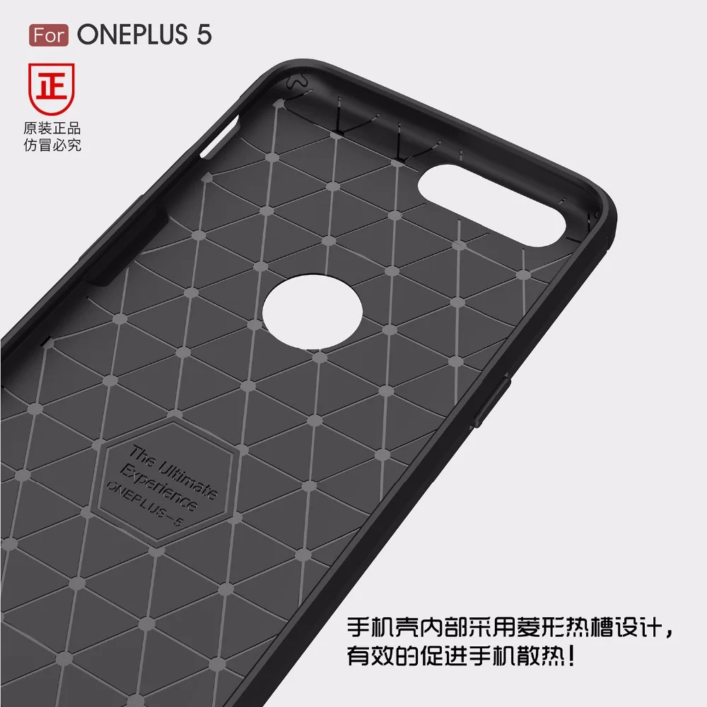 Top Quality Carbon Fiber TPU Drawing Material Phone Cases For Oneplus 5/oneplus five/1+5 Shockproof Case Cover Capa Fundas |