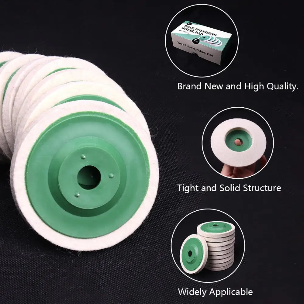 1Pcs 98mm Wool Polishing Wheel Buffing Pad Angle Grinder Disc For Metal Ceramic Glass Marble Stone Polisher Tool | Инструменты