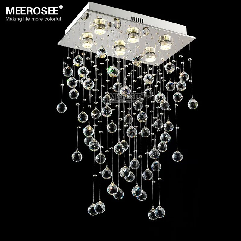 Прямоугольный хрустальный светильник потолочный для гостиной спальни люстры из