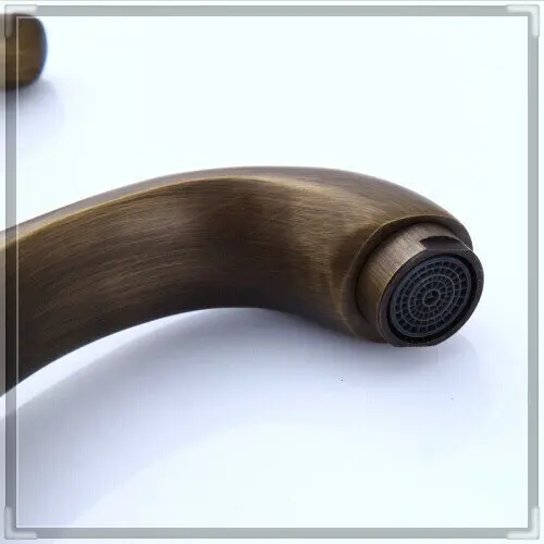 Bathroom antique brass faucet basin bronze sink tap mixer vintage us style water single leve | Обустройство дома